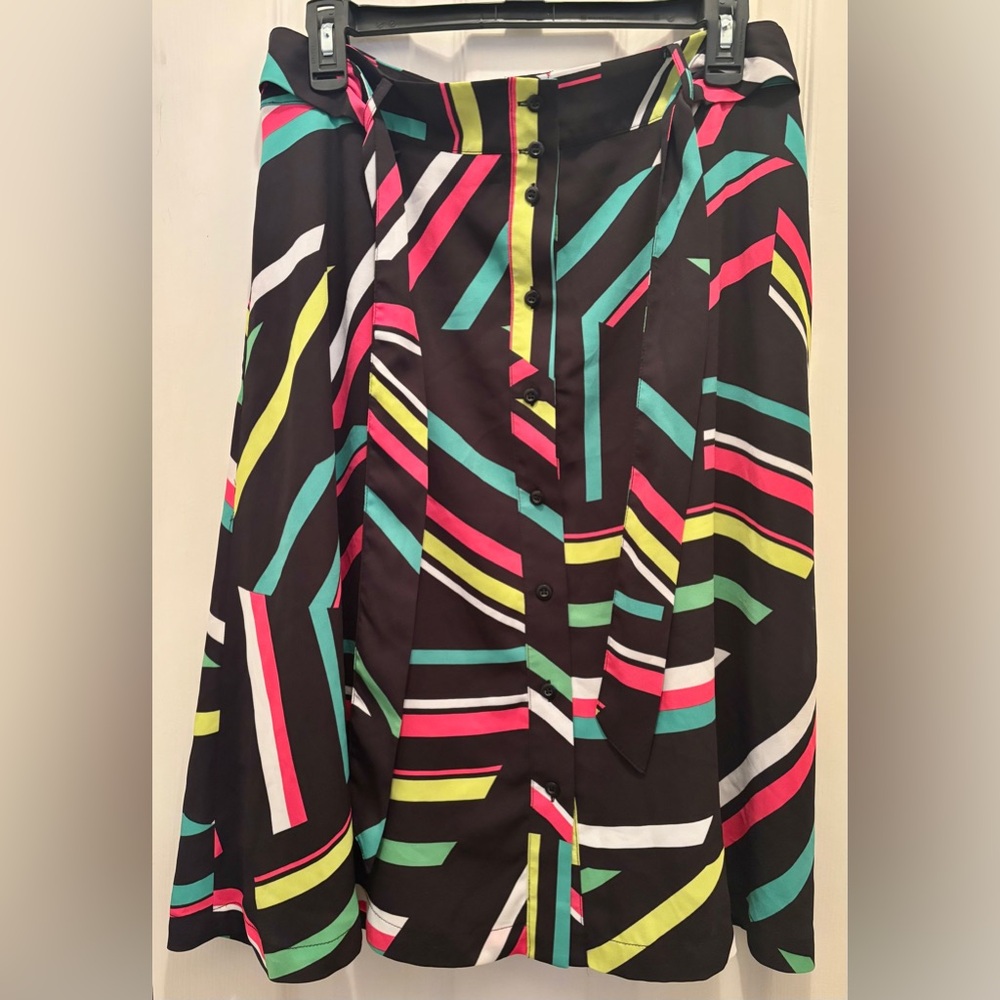 Bar III Multicolor Striped Midi Skirt - Picture 2 of 8